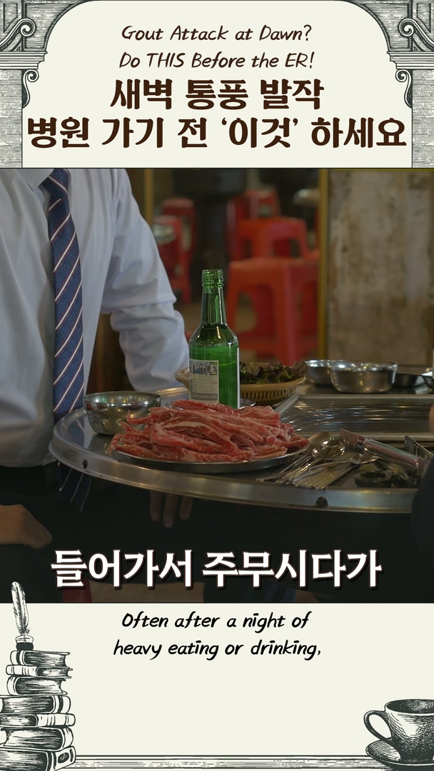 자다가 '으악!' 통풍 발작 시 대처법